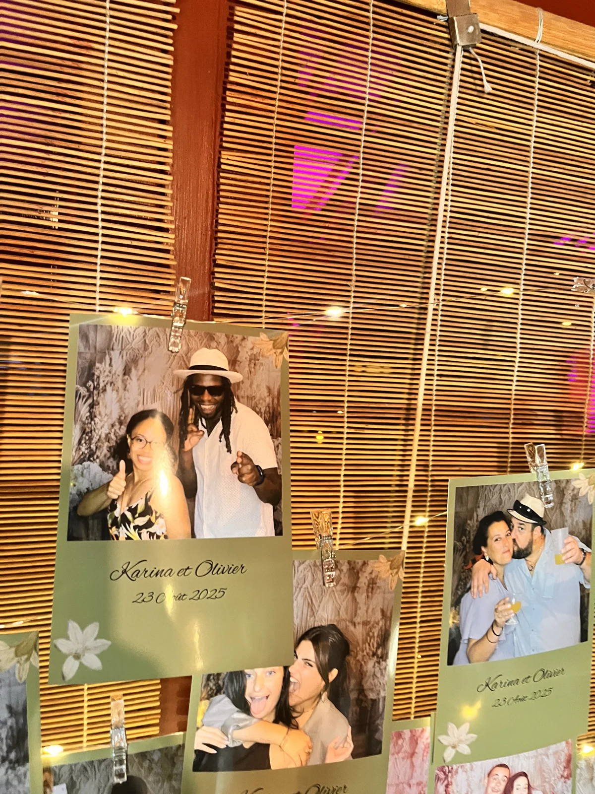 Photos souvenirs du mariage de Karina et Olivier, dont une photo avec DJ Lexvolution